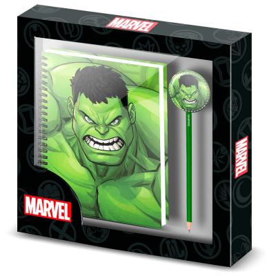 Set cuaderno + lapiz Destroy Hulk Marvel - Imagen 1