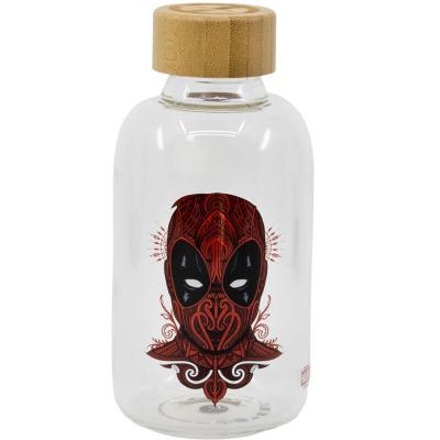 Botella cristal Deadpool Marvel 620ml - Imagen 1