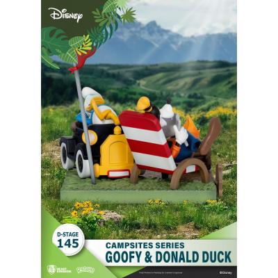 Disney Diorama PVC D-Stage Campsite Series Goofy & Donald Duck 10 cm