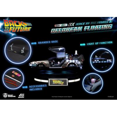 Back to the Future Estatua Egg Attack Floating Back to the Future II DeLorean Deluxe Version heo EU Exclusive 20 cm