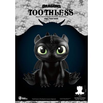 Cómo Entrenar A Tu Dragón Hucha Piggy Vinyl Toothless 30 cm