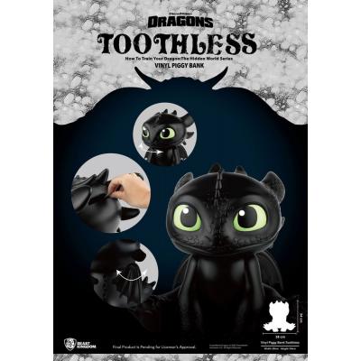 Cómo Entrenar A Tu Dragón Hucha Piggy Vinyl Toothless 30 cm