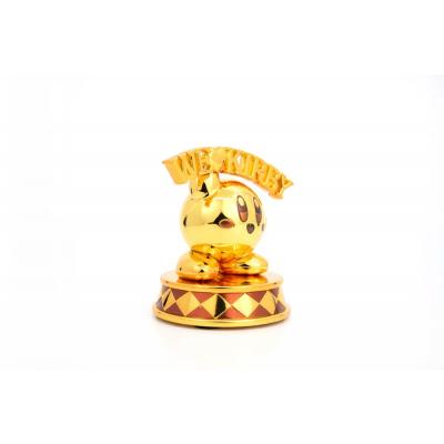 Kirby Estatua DieCast We Love Kirby Gold Edition 10 cm
