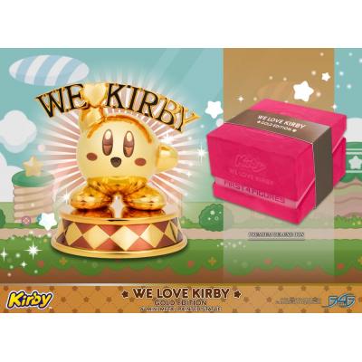 Kirby Estatua DieCast We Love Kirby Gold Edition 10 cm