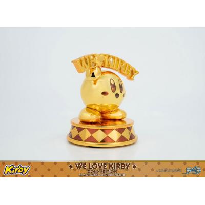 Kirby Estatua DieCast We Love Kirby Gold Edition 10 cm
