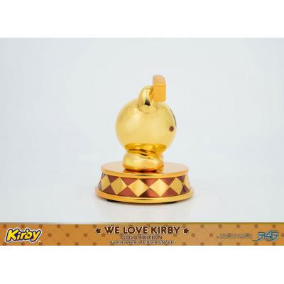 Kirby Estatua DieCast We Love Kirby Gold Edition 10 cm