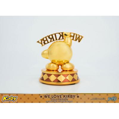Kirby Estatua DieCast We Love Kirby Gold Edition 10 cm