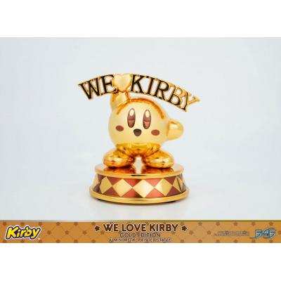 Kirby Estatua DieCast We Love Kirby Gold Edition 10 cm