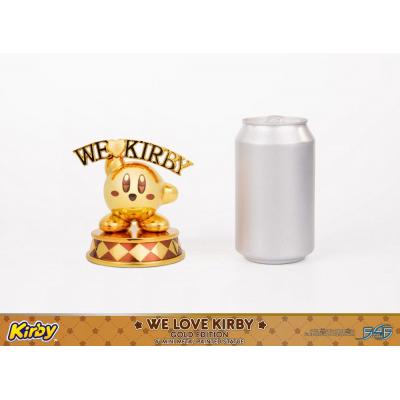 Kirby Estatua DieCast We Love Kirby Gold Edition 10 cm