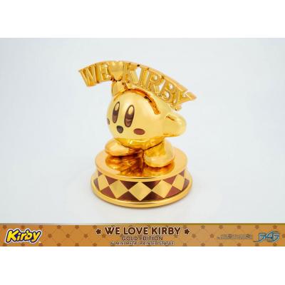 Kirby Estatua DieCast We Love Kirby Gold Edition 10 cm