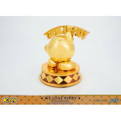 Kirby Estatua DieCast We Love Kirby Gold Edition 10 cm