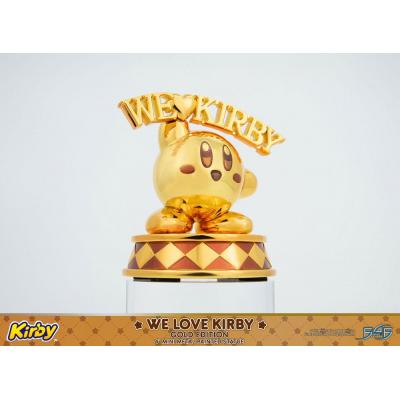 Kirby Estatua DieCast We Love Kirby Gold Edition 10 cm