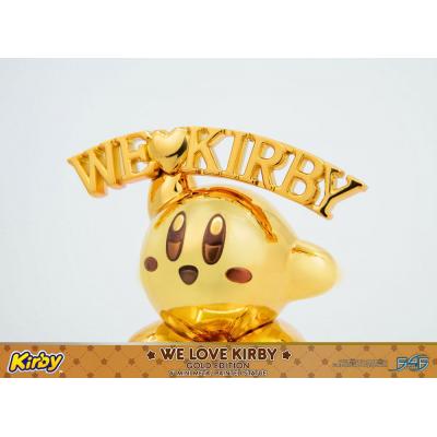 Kirby Estatua DieCast We Love Kirby Gold Edition 10 cm