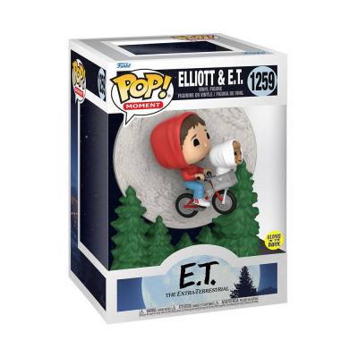 E.T. El Extraterrestre POP! Moment Vinyl Figura Elliot and ET Flying (GITD) 9 cm