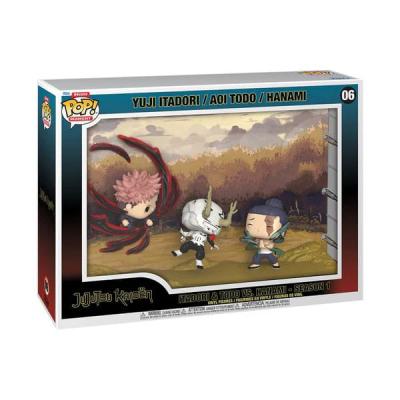 Jujutsu Kaisen POP Moments Vinyl Figuras Itadori & Todo vs Hanami 9 cm