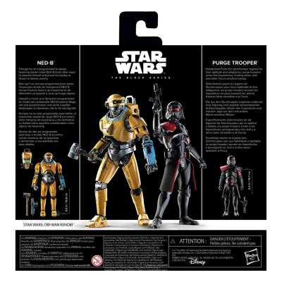 Star Wars: Obi-Wan Kenobi Black Series Pack de 2 Figuras NED-B & Purge Trooper Exclusive 15 cm