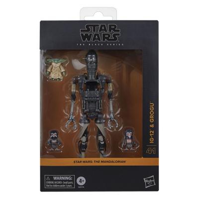 Star Wars: The Mandalorian Black Series Pack de 2 Figuras IG-12 & Grogu 15 cm