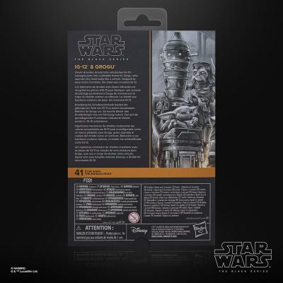 Star Wars: The Mandalorian Black Series Pack de 2 Figuras IG-12 & Grogu 15 cm