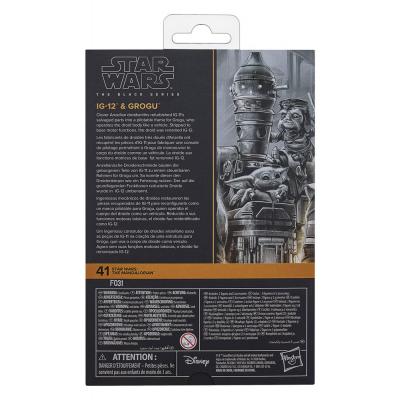 Star Wars: The Mandalorian Black Series Pack de 2 Figuras IG-12 & Grogu 15 cm