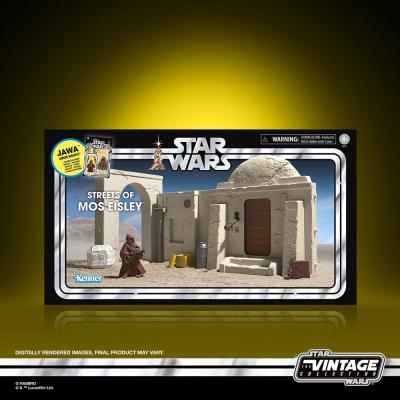 Star Wars Episode IV Vintage Collection Set de Juego Streets of Mos Eisley con Figura Jawa