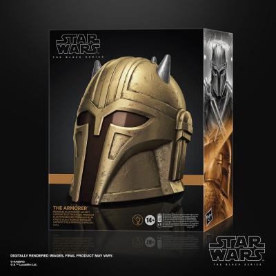 Star Wars: The Mandalorian Black Series Casco electrónico The Armorer