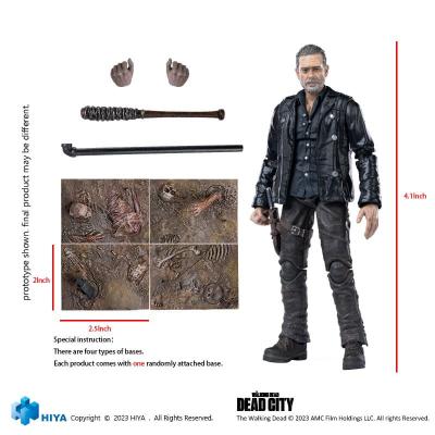 The Walking Dead Figura 1/18 Exquisite Mini Dead City Negan 11 cm