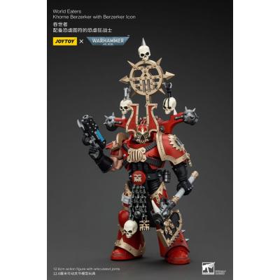 Warhammer 40k Figura 1/18 World Eaters Khorne Berzerker with Berzerker lcon 13 cm