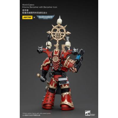 Warhammer 40k Figura 1/18 World Eaters Khorne Berzerker with Berzerker lcon 13 cm