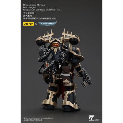 Warhammer 40k Actionfigur Chaos Space Marines Black Legion Chosen with Bolt Pistol and Power Fist 20 cm