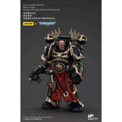 Warhammer 40k Actionfigur Chaos Space Marines Black Legion Chosen with Bolt Pistol and Power Fist 20 cm