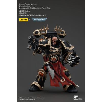 Warhammer 40k Actionfigur Chaos Space Marines Black Legion Chosen with Bolt Pistol and Power Fist 20 cm