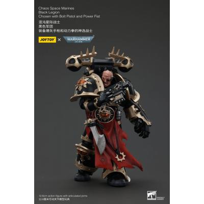 Warhammer 40k Actionfigur Chaos Space Marines Black Legion Chosen with Bolt Pistol and Power Fist 20 cm