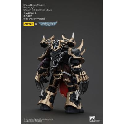 Warhammer 40k Actionfigur Chaos Space Marines Black Legion Chosen with Lightning Claws 20 cm