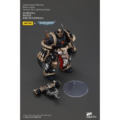 Warhammer 40k Actionfigur Chaos Space Marines Black Legion Chosen with Lightning Claws 20 cm