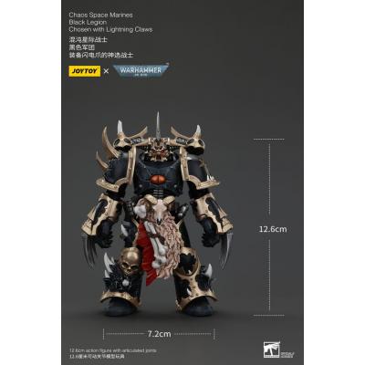 Warhammer 40k Actionfigur Chaos Space Marines Black Legion Chosen with Lightning Claws 20 cm