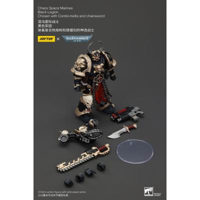 Warhammer 40k Actionfigur Chaos Space Marines Black Legion Chosen with Combi-melta and chainsword 20 cm