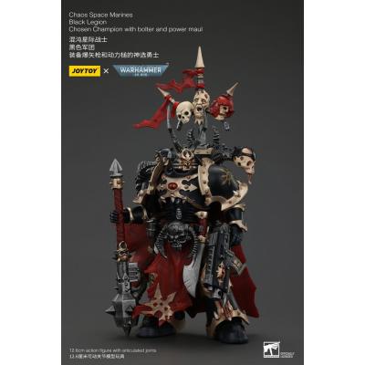 Warhammer 40k Actionfigur Chaos Space Marines Black Legion Chosen Champion with bolter and power maul 20 cm