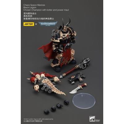 Warhammer 40k Actionfigur Chaos Space Marines Black Legion Chosen Champion with bolter and power maul 20 cm
