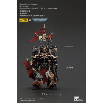 Warhammer 40k Actionfigur Chaos Space Marines Black Legion Chosen Champion with bolter and power maul 20 cm