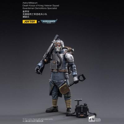 Warhammer 40k Figura 1/18 Death Korps of Krieg Veteran Squad Guardsman Demolitions Specialist 10 cm
