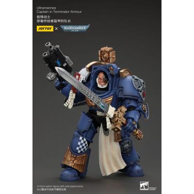 Warhammer 40k Figura 1/18 Ultramarines Captain In Terminator Armour 14 cm