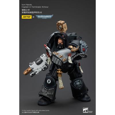 Warhammer 40k Figura 1/18 Iron Hands Captain in Terminator Armour 14 cm