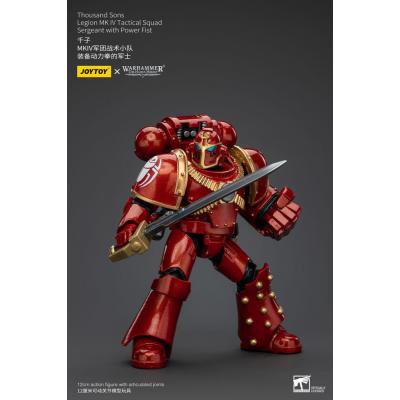 Warhammer The Horus Heresy Figura 1/18 Thousand Sons Legion MK IV Tactical Squad Sergeant with Power Fist 12 cm