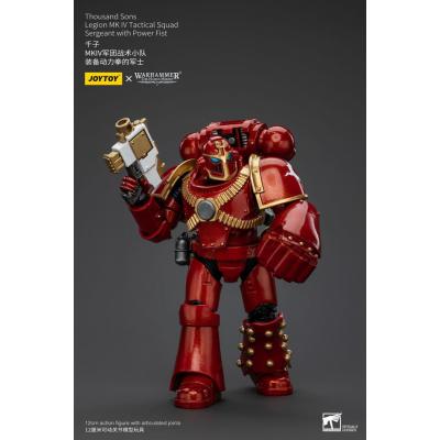 Warhammer The Horus Heresy Figura 1/18 Thousand Sons Legion MK IV Tactical Squad Sergeant with Power Fist 12 cm