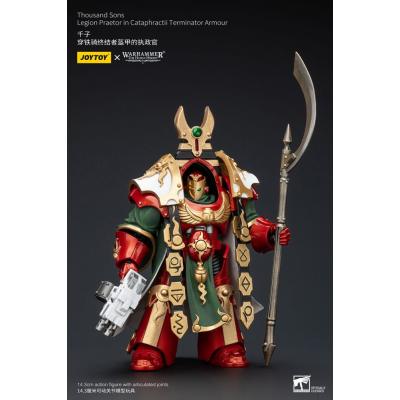 Warhammer The Horus Heresy Figura 1/18 Thousand sons Legion Praetor in Cataphractii Terminator Armour 12 cm