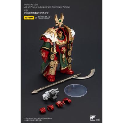 Warhammer The Horus Heresy Figura 1/18 Thousand sons Legion Praetor in Cataphractii Terminator Armour 12 cm
