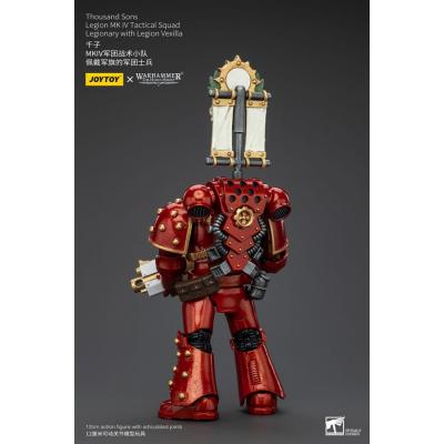 Warhammer The Horus Heresy Figura 1/18 Thousand Sons Legion MK IV Tactical Squad Legionary with Legion Vexilla 12 cm