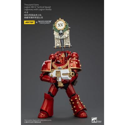 Warhammer The Horus Heresy Figura 1/18 Thousand Sons Legion MK IV Tactical Squad Legionary with Legion Vexilla 12 cm