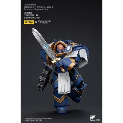 Warhammer The Horus Heresy Figura 1/18 Ultramarines Cataphractii Terminator Squad Sergeant with Power Sword 14 cm