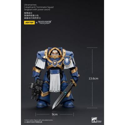 Warhammer The Horus Heresy Figura 1/18 Ultramarines Cataphractii Terminator Squad Sergeant with Power Sword 14 cm